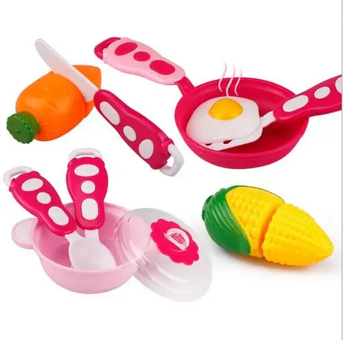 

Miniature Tableware and Food Vegetables Pretend Play Toy Kitchen for children Girls