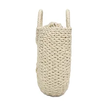 Женская сумка ручной работы плетеная солома сумка большой вместимости Летняя Пляжная сумка вечерние покупки WF 668