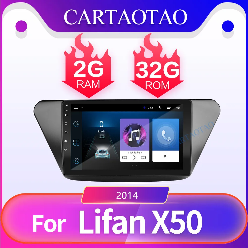 

Android 8.1 9 inch 2.5D Car DVD Multimedia video Player For Lifan X50 2din Car Radio GPS Navigation Bluetooth radio wifi DAB+
