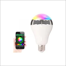 E27 5W led bulb bluetooth led lamp wireless music bulb speaker disco noverty led lighting music player bulbs AC220V