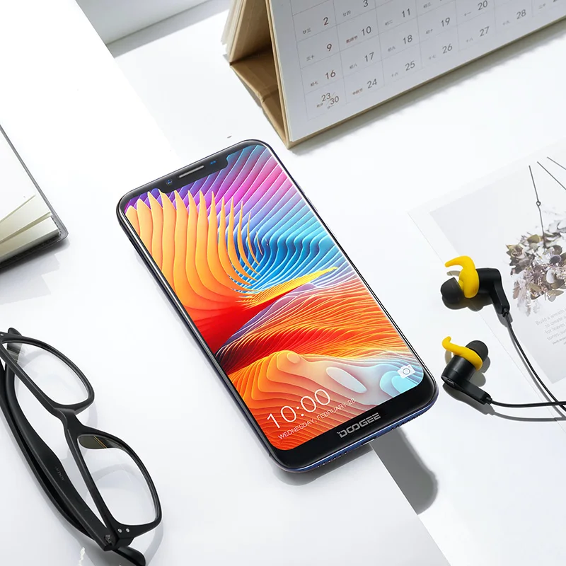 Original Doogee BL5500 Lite 6.19 Inch 19:9 Notch Screen 4G LTE Smartphone Quad Core 2G+16G Fingerprint Mobile Phone Android 8.1