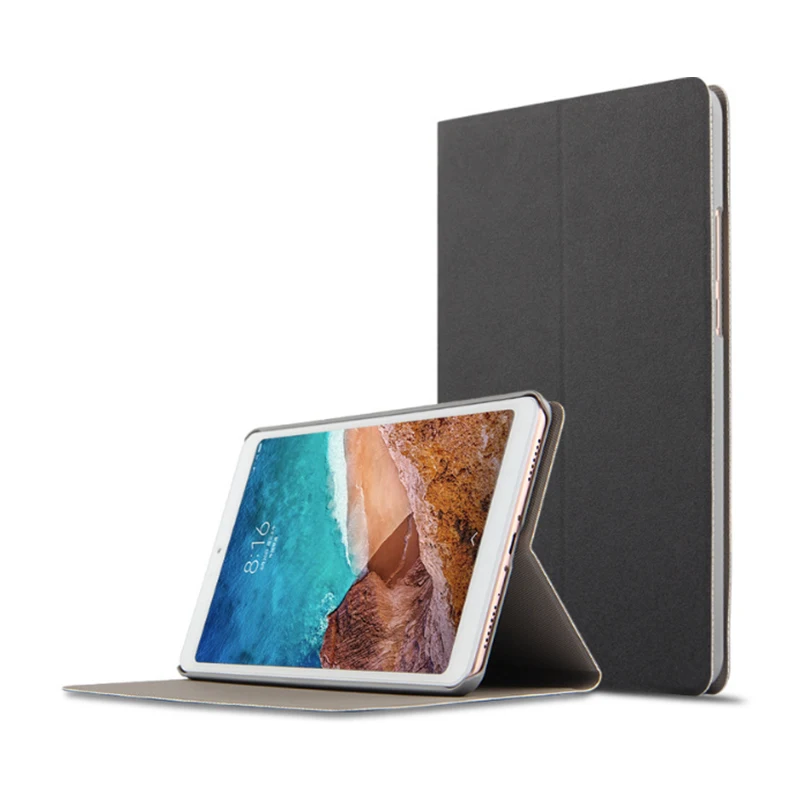 Чистый цветной чехол для Xiaomi Mi Pad 4 тонкий Ретро складной Стенд PU кожаный умный 8 0