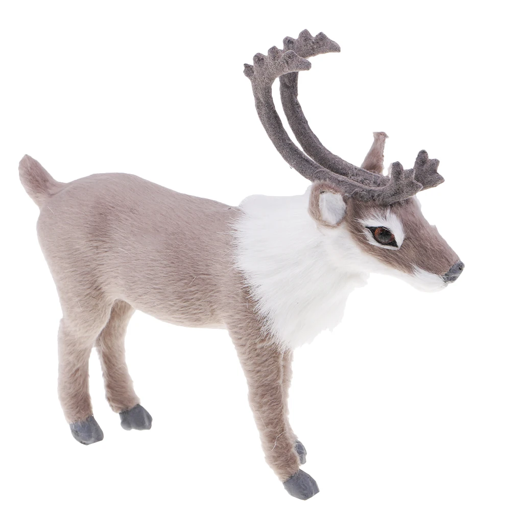 Plush Reindeer Doll Christmas Tree Decoration Xmas Family Party ELK Ornament