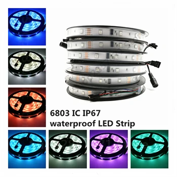 

5m RGB dream magic led strip DC12V 6803 IC IP67 waterproof LED Strip 5050 SMD 150LED flexible light