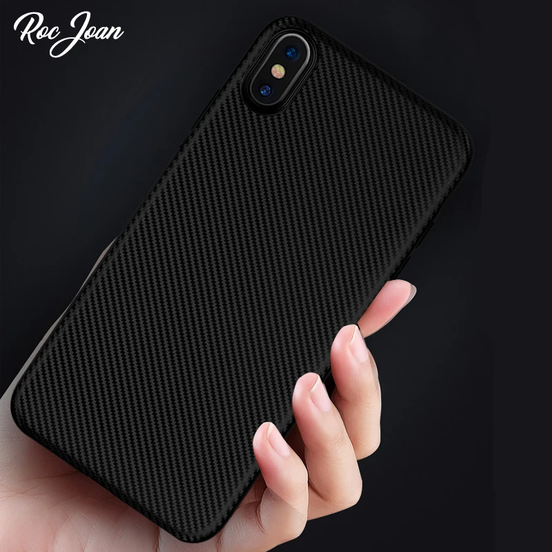 buy Carbon Fiber Case for iphone X iphone 7 8 plus XR XS Max 10 7 Luxury Case for iphone 6S 6 plus iphone 8 XS Max XR Silicone Cover