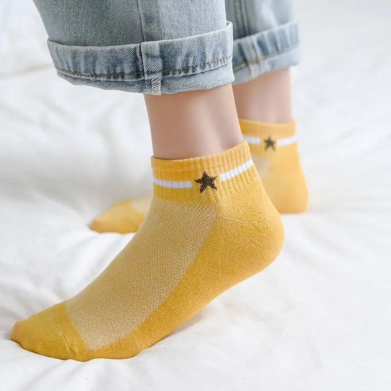 KingDeng Женщины Корейские Носки Лодыжки Милые Летние Короткие Harajuku Корейский Стиль
