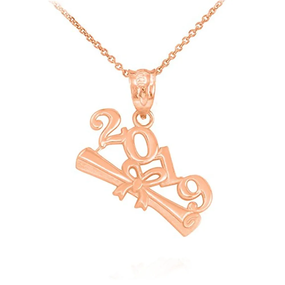 

Drop Ship New Fashion Graduates 2019 Diploma Charm Link Chain Necklaces Jewelry For Class School Students