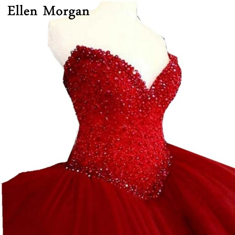 sweet 15 dresses red