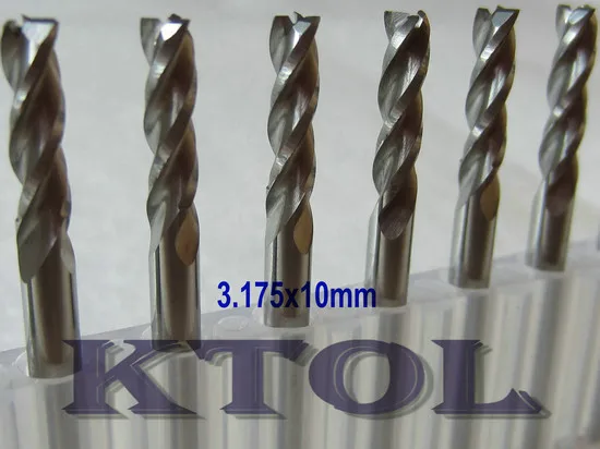

3 Flute Carbide Milling Cutter Wood Router Bit Set 1/8 inch Shank Spiral End Mill CNC Slot Cutting Tools Woodworking Kit