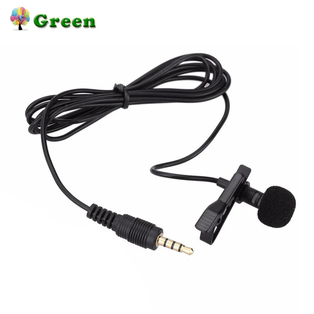

Mini Lavalier Mic Tie Clip Microphones Smart Phone Recording PC Clip-on Lapel Support Speaking Singing Speech High Sensitivity
