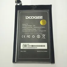 100% all original new built-in battery DOOGEE HOMTOM HT6 T6 Battery 6250mAh Intelligent mobile phone Standby time is long