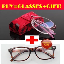 [ONE GLASSES+ GIFT GLASSES] Складные женские очки для чтения ультра светильник анти усталость портативная смола+ 1,0+ 1,5+ 2,0+ 2,5+ 3,0+ 3,5+ 4