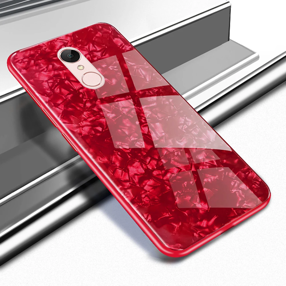 YIESOM Tempered Glass Case For Xiaomi Redmi 5 Plus Back Cover Shell Soft TPU Bumper Phone Case For Xiaomi Redmi 5  5 Plus Coque (11)