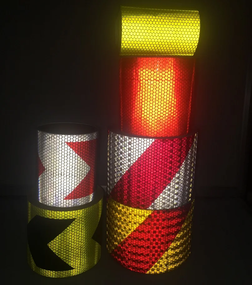 Universal Reflective Conspicuity Tapes DOT-C2 Safety Warning Sign 5CMx10M Yellow