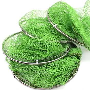 

Fishing Net Utility Folding Fish Care Creel Tackle Portable Fishing Net Stake Small Mesh Large Mesh Net Free shipping