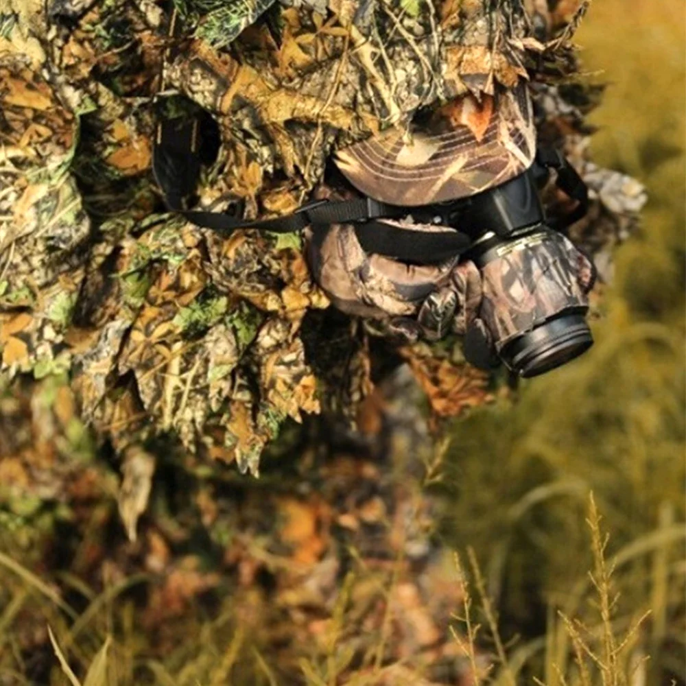 Лесной камуфляж Ghillie костюм камуфляжная одежда охотничий Олень Охотничий 3D лист игра