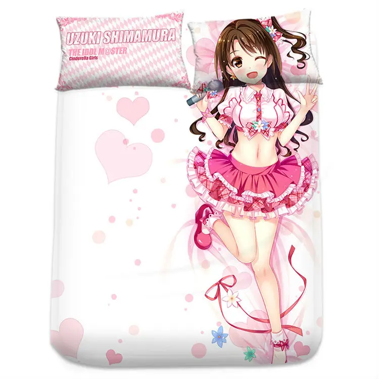 

Hobby Express Uzuki Shimamura - The Idolmaster Japanese Anime Bed Blanket or Duvet Cover with Two Pillow Cases H0312
