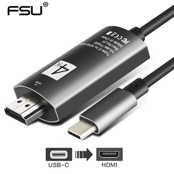 

USB 3.1 Type-c to HDMI Cable support 4k 1080p adapter for Samsung Galaxy S/S8/S8+/Note8 Huawei Mate20 Macbook 2016/2017/2018 pro