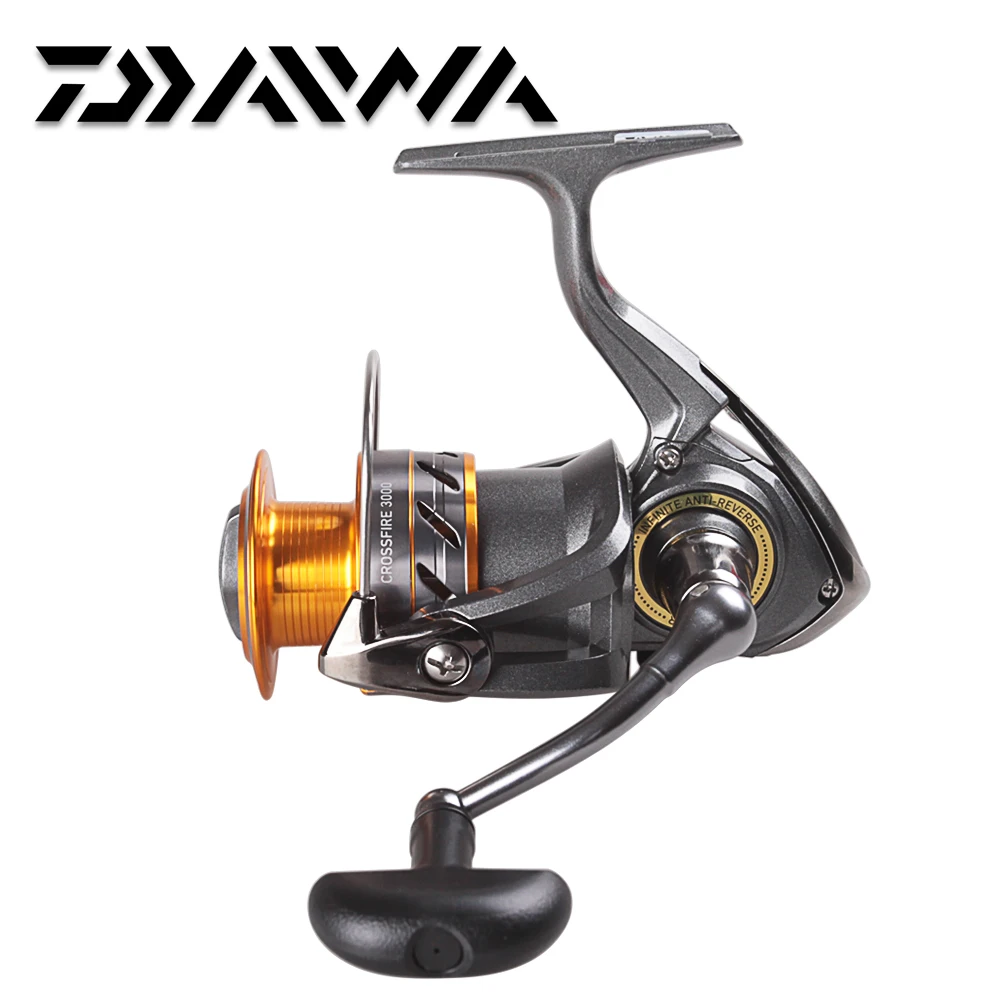 Daiwa CROSSFIRE спиннинг с металлической шпулей Рыбалка Катушка 2500/3000 размеры 5,3: 1/3BB превосходное колесо для пресная вода, морская вода/пресной