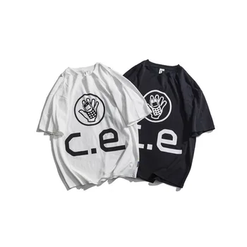 

2019 Spring And Summer New Chinese Style Men's Comfortable High Quality Sports Letter Pattern Creative Cotton Loose T-shirt