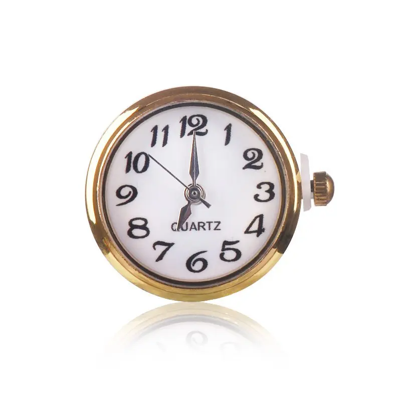 18mm Round Quartz Watch Face Charm Snap Button for Fashion DIY Jewelry Bracelet Bangle New Snap Jewelry