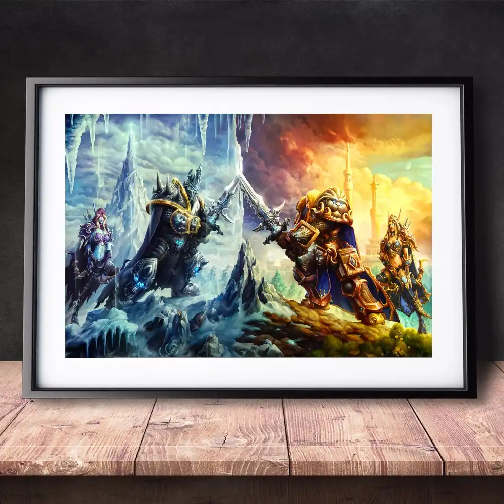 World Of Warcraft Aquarell Leinwand Kunstdruck Malerei Poster Mauerbilder Fur Wohnzimmer Dekoration Wand Dekor Kein Rahmen Painting Poster World Picturepicture For Living Room Aliexpress