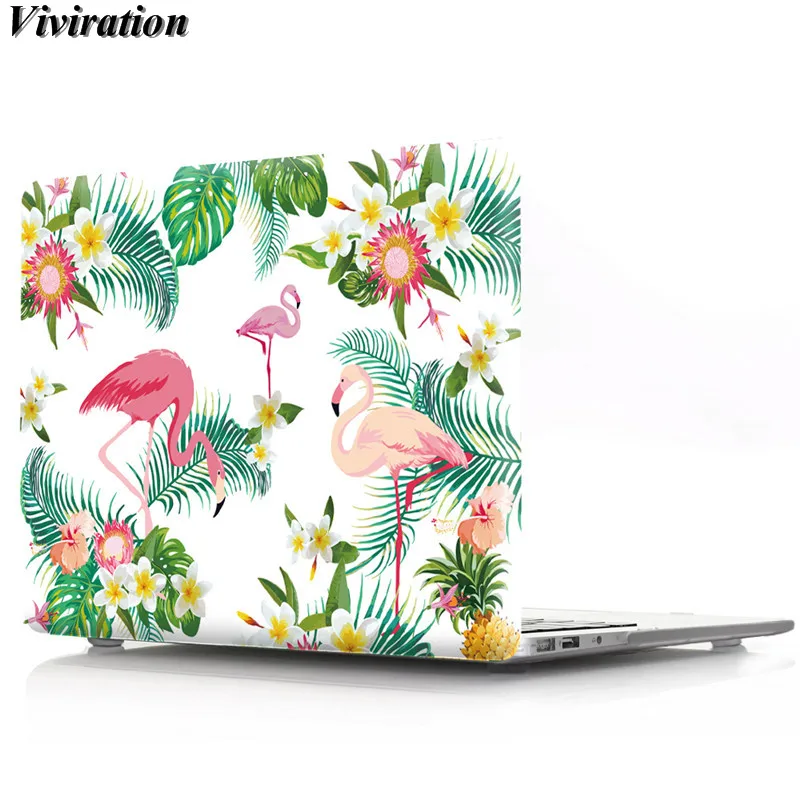 

Viviration Pro Air Notebook Shell Pouch For Macbook Pro 15 A1286 Case Flamingos Prints Shell Silicone Case For Macbook Air Cover