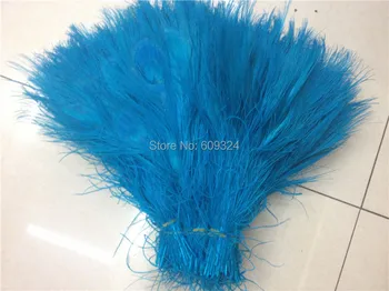 

FREE SHIPPING -Wholesale 100 pcs/lot 10-12inch turquoise peacock feathers for crafts decor