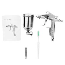 0,55 мм пистолет-распылитель для мебели/столярных работ/Автоматический Пневматический распылитель пневматический инструмент Аэрограф пистолет двойного действия с щеткой