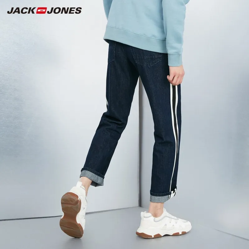 JackJones мужские темно-свободные прямые джинсы из хлопка | 219232502