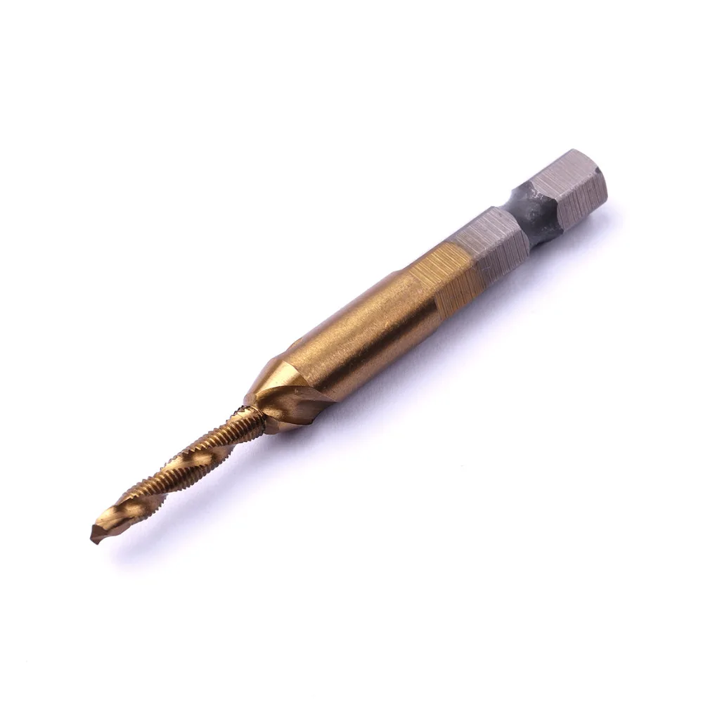 Флейта с шестигранным хвостовиком 1/4 дюйма титановым покрытием|screw thread metric plug|screw