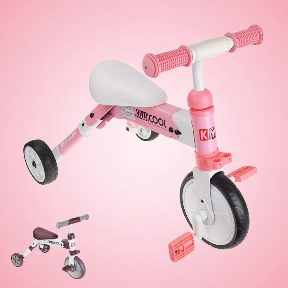 

Children Three Wheel Balance Bikes light folding child Skating bicycle 2 in 1 Driving Bike Gift For 1-6 years Children