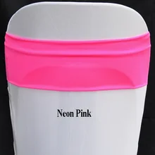 Высокое качество розовый блестящий лайкра спандекс стул полосы двойной Слои для свадебных церемоний вечеринок украшения эластичные стул пояса