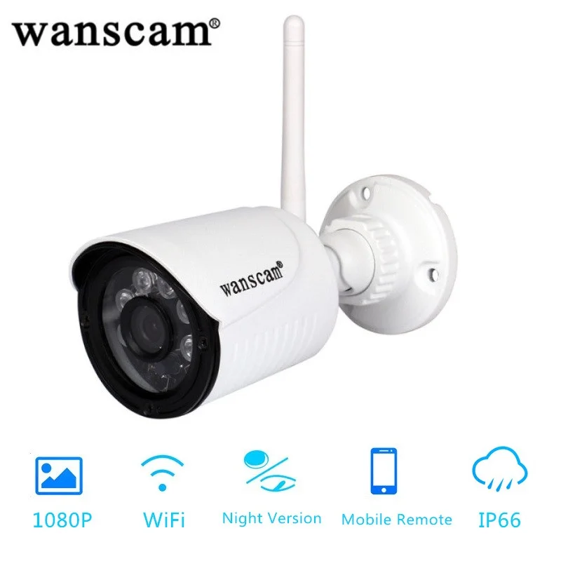 Беспроводная ip-камера WANSCAM K22 1080P HD с функцией обнаружения движения, IP66, дистанционное управление, ИК Ночное Видение, WiFi, камера наблюдения