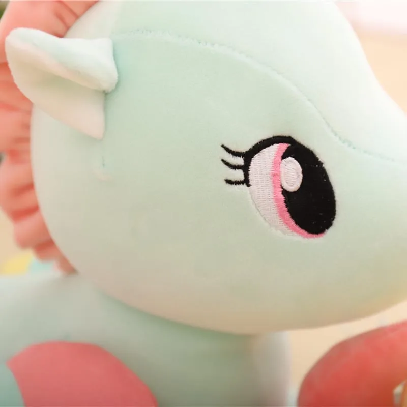 Unicorn Plush Toys Very Soft Pink Yellow Little Horse With Color Wings Stuffed Animal Soft Doll Kids Toys High Quality