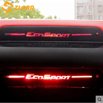 

Zlord Brake Light Sticker Styling Carbon Fiber Brake light Sticker Car Decorative Cover for Ford Ecosport car accessories