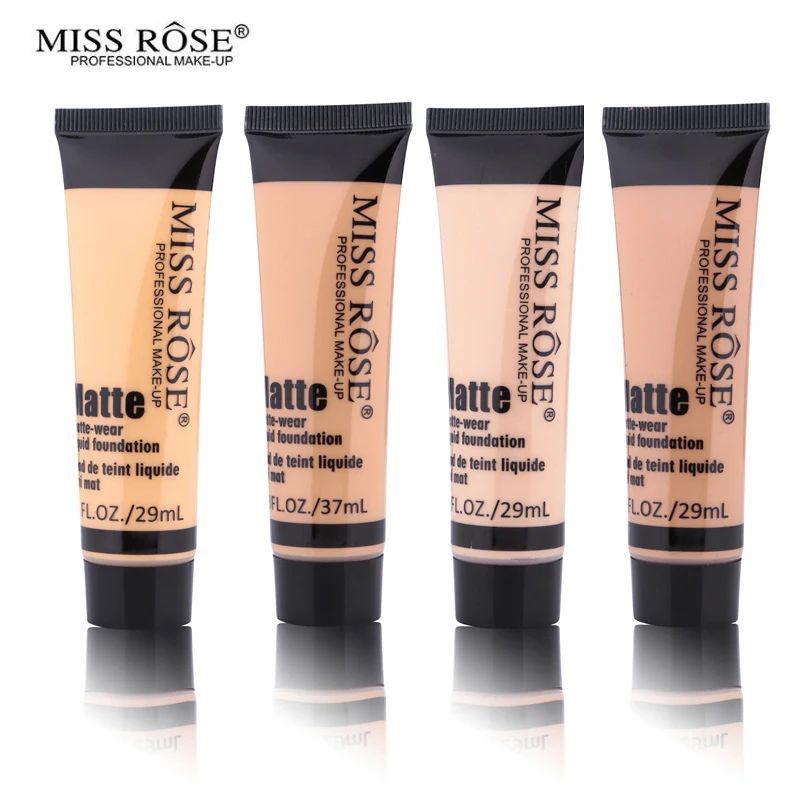 Miss Rose Matte Wear Liquid Foundation Fond De Teint Liquide Fini Mat