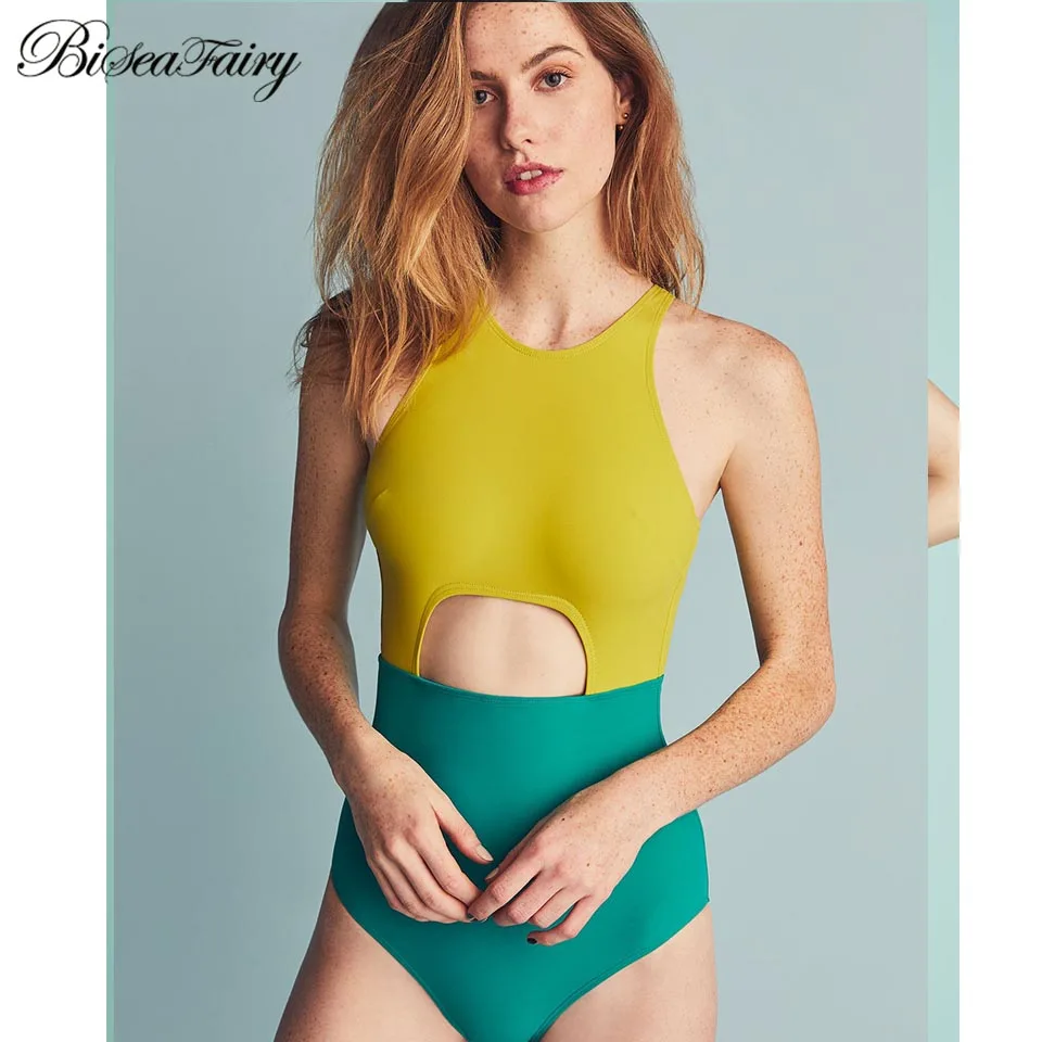 BISEAFAIRY Hot Sale 2019 Female Swimsuit Swimwear Women One Piece New Arrival Summer Beach Wear Bathing Suit Monokini XL | Спорт и