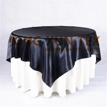

150cm x 150cm Satin Table Overlay For Table Cloth Wedding Event Decoration