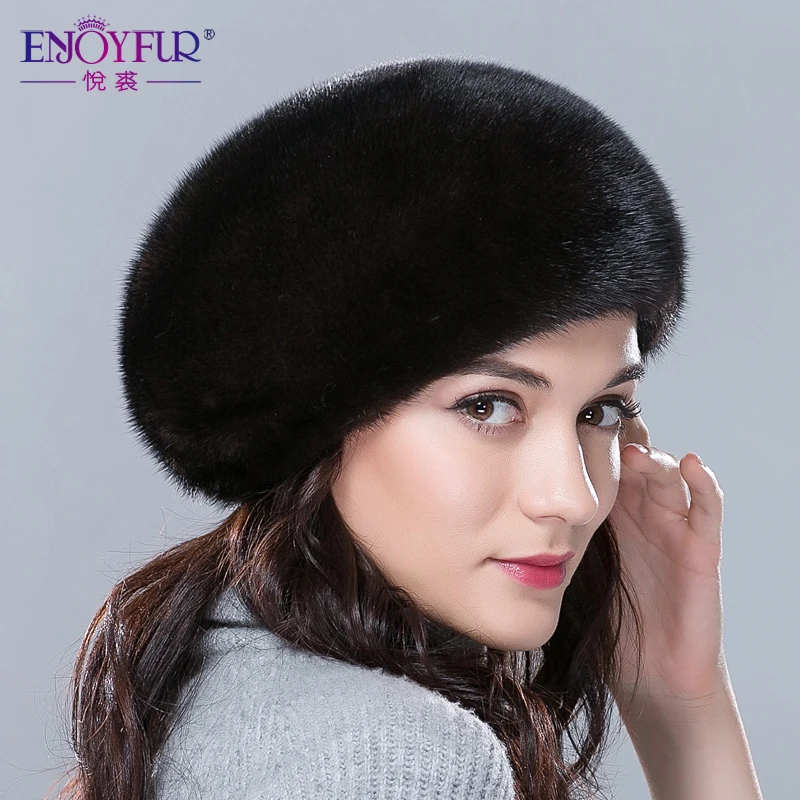 

Fur hats for winter women whole real mink fur hat with diamond floral pattern luxury fashion women fur berets good quality