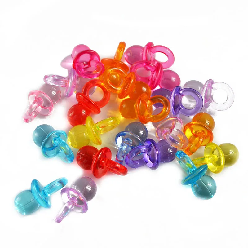 50Pcs/pack High Quality Feeder Baby Mini Pacifiers Feeding Dummies Soother Nipples Boys Girls Birthday Decorations