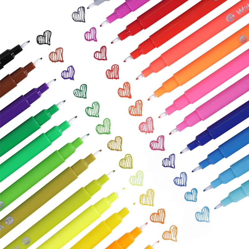 

Deli 70691 12 colors 24 colors Water color Pen Set Primary School Children's Kindergarten with Painting and Graffiti Paint pen