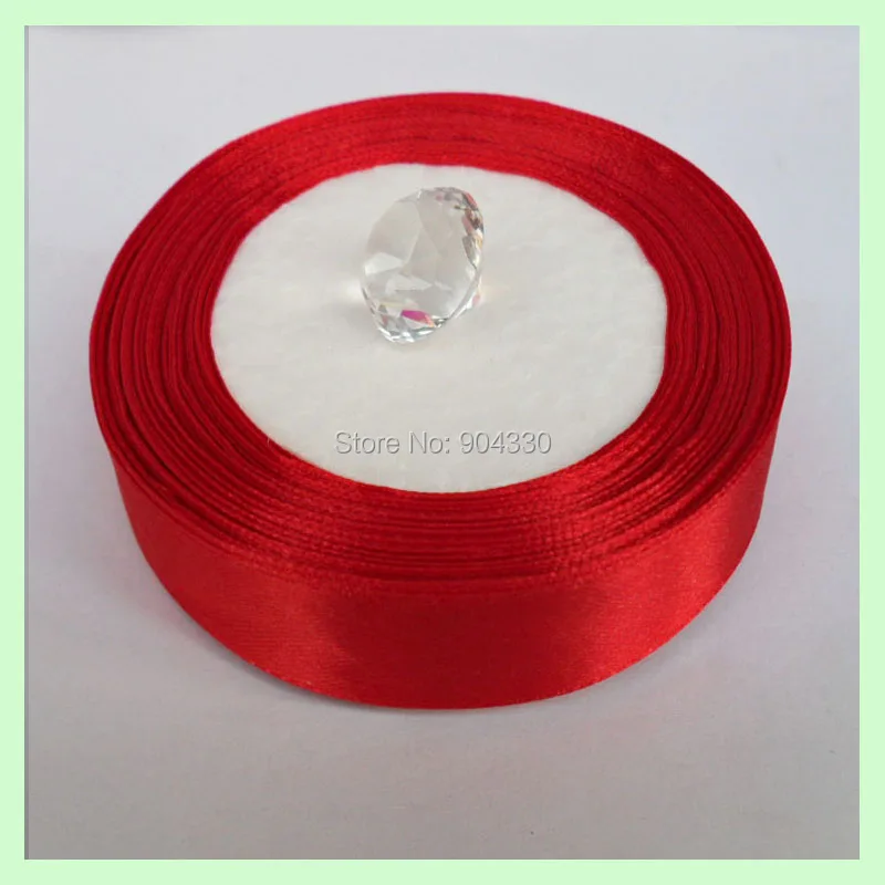

Free Ship LANZZAY 25Yards Red 3/4" 19mm Polyester Satin Ribbons Single Face Wedding Gift Craft DIY Jewelry Garment Decoration