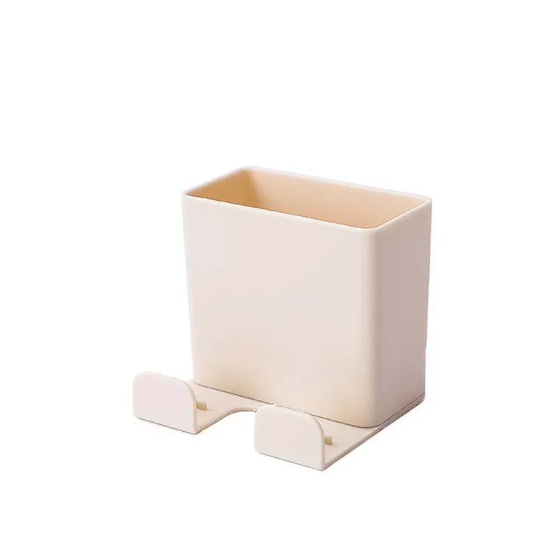 Wall Hanging Remote Controller Mobile Phone Bracket Storage Box No Hole Switch Decorative Box Plastic Home Decor 40FY1801
