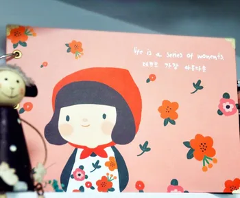 

Cute Lovely Girls DIY Photo Albums Creative Pasting Album Scrapbook Kit Baby Cheap Photo Albums