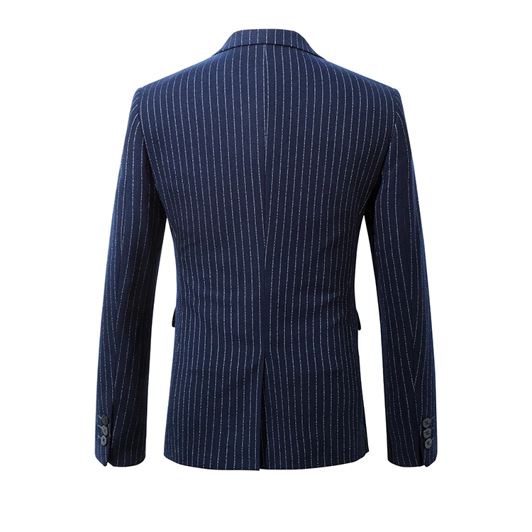 suit men blue single breasted
