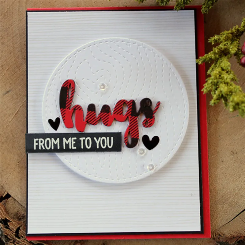 

Naifumodo Cutting Dies Cut Shadow Outline Hugs Letter Alphabet Scrapbook Paper Craft Handmade Card Album Punch Art Cutter 2019