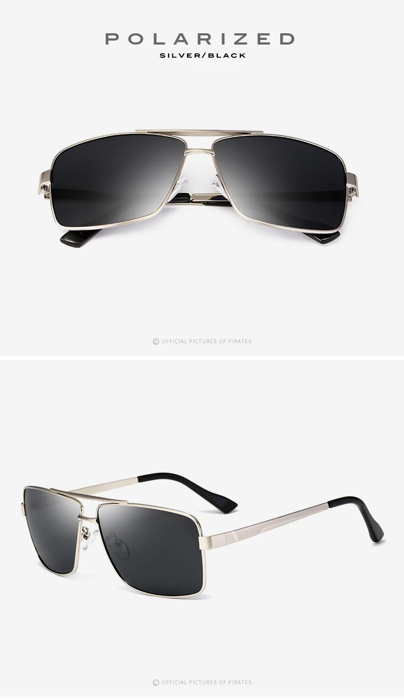 Для мужчин Поляризованные солнцезащитные очки черный/Чай Цвет UV400 с коробокой