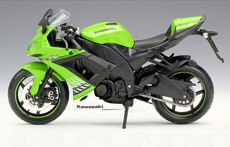 Высокая имитация 1:12 Kawasaki Ninja ZX-10R 2010 сплав модель мотоцикла металлический мотоцикл игрушки Детские подарки