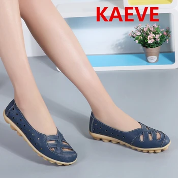 

Women flats 2017 Genuine Leather Flats Soft slip on Mother Moccasins Loafers Oxford Driving Footwear women shoes